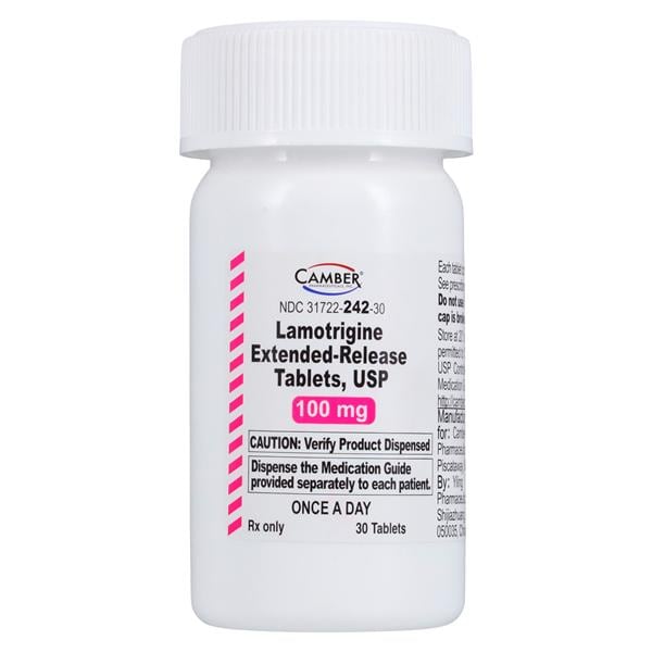 Lamotrigine Extended-Release Tablets 100mg Bottle 30/Bottle Each
