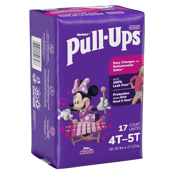 Huggies Pull-Ups Training Pants Moderate Girl 4T-5T 68/Ca