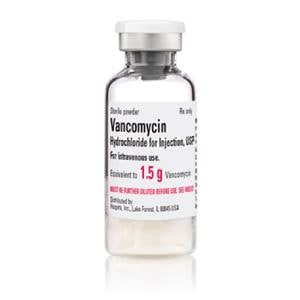 Vancomycin HCl Lyophilized Powder Injection 1.5gm/vl SDV 10/Package