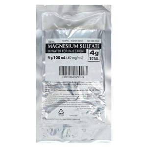 Magnesium Sulfate Injection 40mg/mL Pack 100mL 24/Package