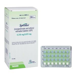 Norgestimate/Ethinyl Estradiol Tablets 0.25/0.035mg Blister Pack 168/Package