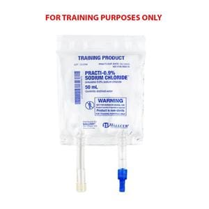 Practi-0.9% Sodium Chloride Sod Cl.9% Inj IV Bag Simulated Medication Ea