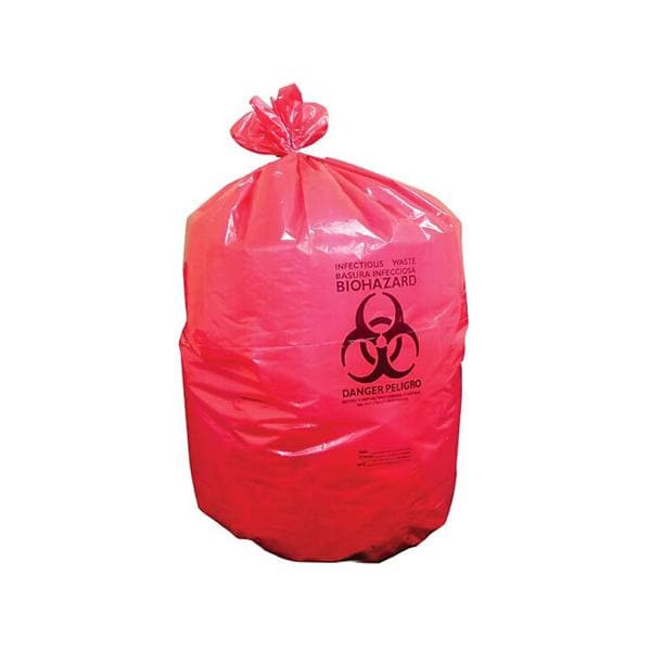 Biohazard Liners 3mil 37x50" Red LDPE 75/Ca