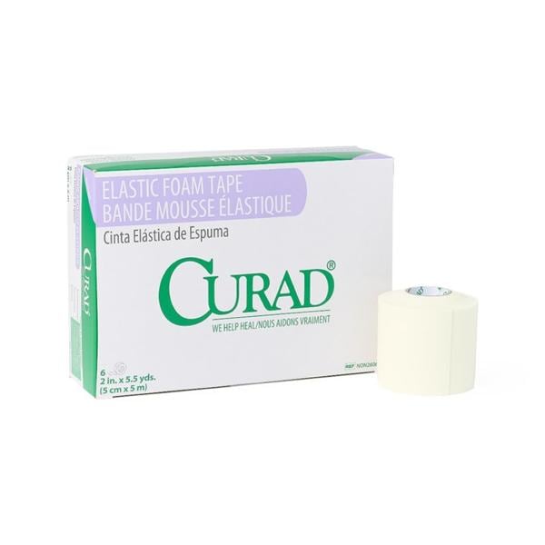 Curad Medical Tape Elastic/Foam 2"x5.5yd White 36/Ca