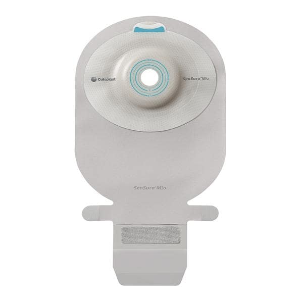 SenSura Mio Convex Light 1-Piece 11" Ostomy Pouch Opaque Gray
