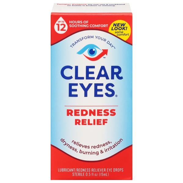 Clear Eyes Redness Relief Drops 0.5oz/Bt, 24 BT/CA