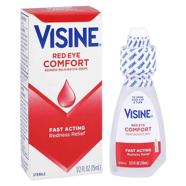 Visine Itch & Redness Relief Drops Squeeze Bottle 0.5oz/Bt, 36 BT/CA