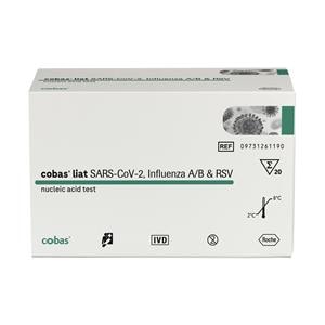 Cobas Flu/RSV/Sars-CoV-2 Nucleic Acid Test Kit CLIA Waived f/ Cbs liat Sys 20/Kt