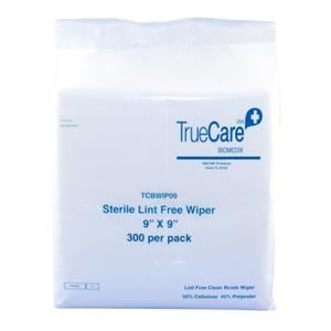 TruCare Cleanroom Wipe Cellulose / Polyester Fiber 9 in x 9 in White 3600/Ca