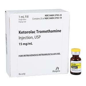 Ketorolac Tromethamine Injection 15mg/mL SDV 1mL 25/Package