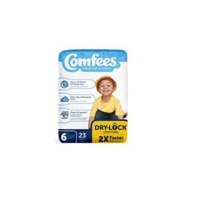 Comfees Diaper Ultra Absorbent Unisex Fragrance Free Size 6 Over 35lb 92/Ca