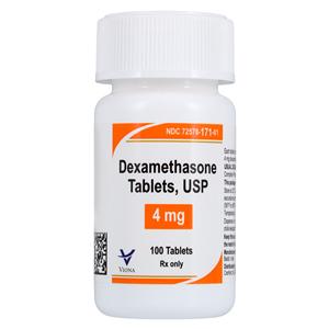 Dexamethasone Tablets 4mg Bottle 100/Bottle Each