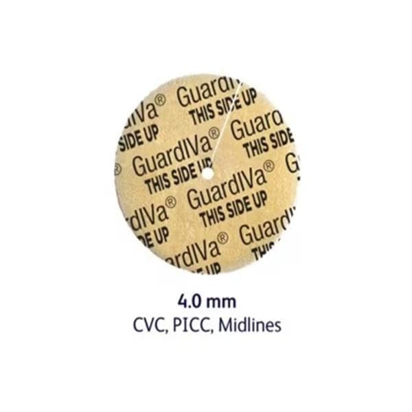GuardIVa Chlorhexidine Gluconate IV Dressing 1" Diameter Sterile Disk Natural