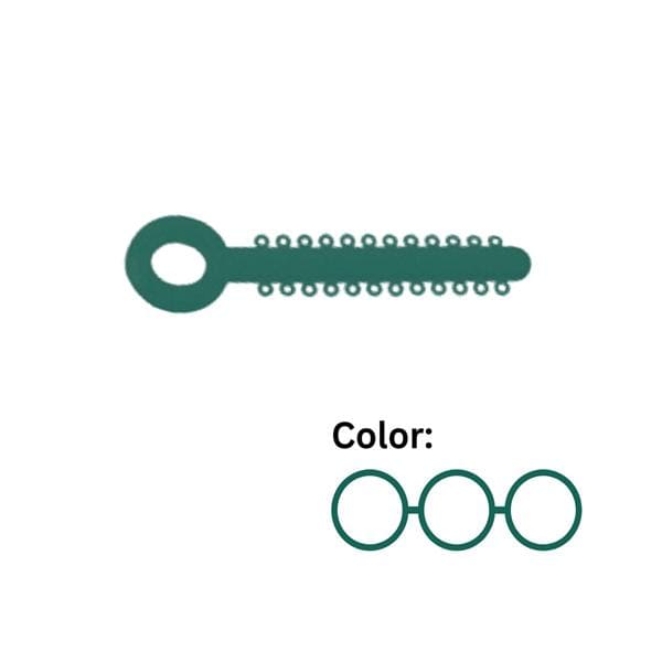 Safe T-Tie Ligature Ties on Sticks 0.120 in LF Green 30/Pk