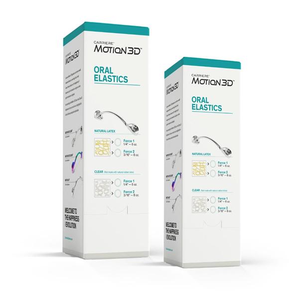 Carriere Motion Force 3 Intraoral Elastics 1/4 in 11 oz Amber 40/Pk product image