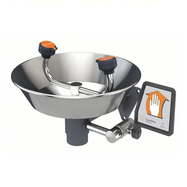 Guardian Equip Wall Mount Eye Wash Station Silver