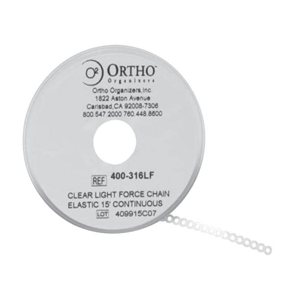 Ortho Organizers Chain Elastic Continuous 15 Feet LF Gray Ea product image