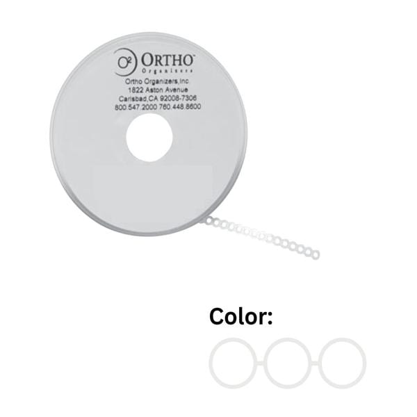 Ortho Organizers Chain Elastic Short 15 Feet LF Clear Ea product image