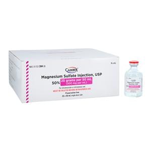 Magnesium Sulfate Injection 50% SDV 50mL 25/Package