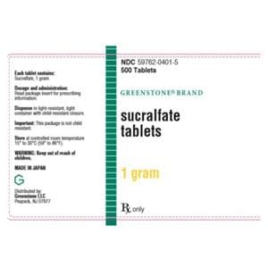 Sucralfate Tablets 1gm Bottle 500/Bottle Each