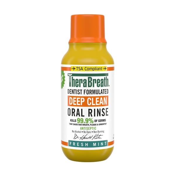 TheraBreath Deep Clean Fresh Mint Mouth Rinse 3 oz 72/Ca