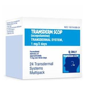 Transderm Scop Transdermal Patch 1mg/3 Days Pack 24/Package