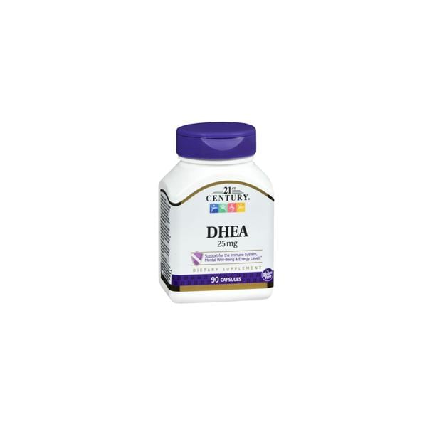 DHEA Dietary Supplement Capsules 25mg Bottle 90/Bt