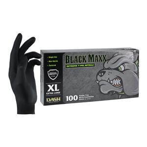 Black Maxx Nitrile Exam Gloves X-Large Black Non-Sterile 100/Bx