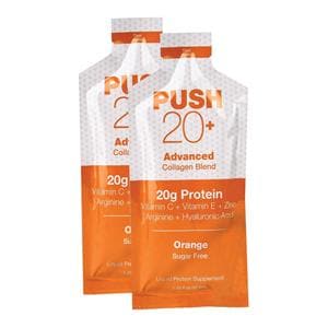 PUSH 20+ Supplement Liquid SF / Gltn Fr Cllgn Blnd Orange 1.25oz Packet 60/Ca