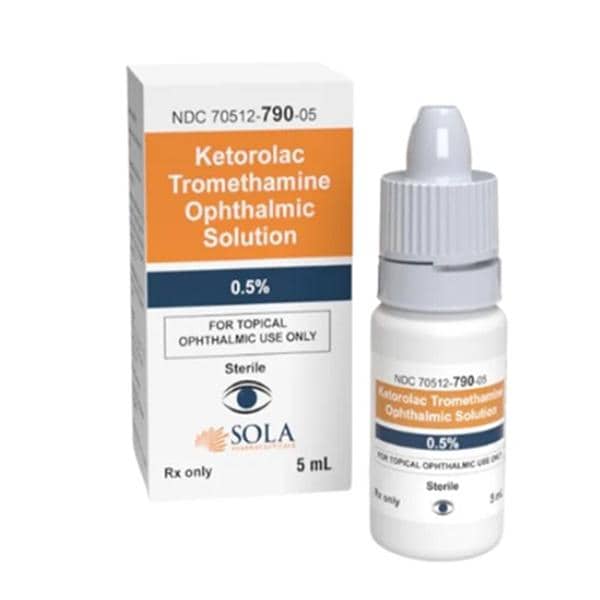 Ketorolac Tromethamine Ophthalmic Solution 0.5% Bottle 5mL Each