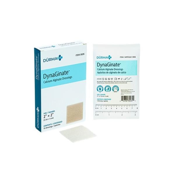DynaGinate Cal Alg Wound Dressing 2x2 Strl Sq NAdh Cnfrmng Hi Absrbncy LF