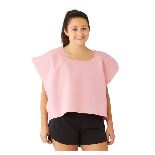Exam Cape 21 in x 30 in Mauve Tissue / Poly / Tissue Disposable 100/Ca