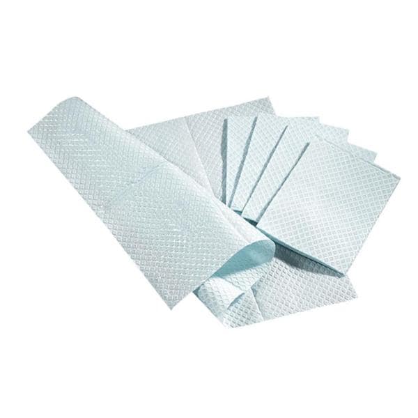 Professional Towel 3 Ply Tissue 18 in x 13 in Blue Disposable 500/Ca