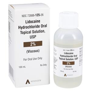 Lidocaine HCl Viscous Oral Solution 2% Bottle 100mL/BT Each
