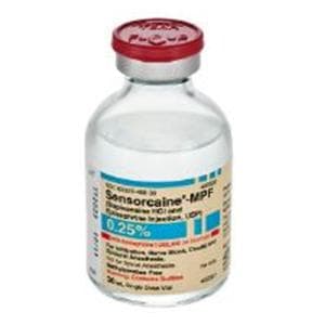 Sensorcaine MPF w/Epinephrine Injection 0.25% 1:200,000 Preservat...