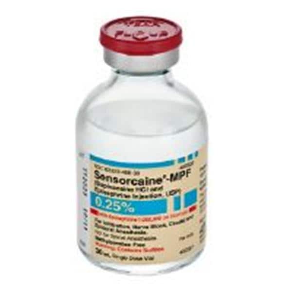 Sensorcaine MPF w/Epinephrine Injection 0.25% 1:200,000 Preservat...