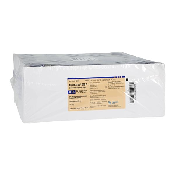 Xylocaine MPF Injection 0.5% Preservative Free SDV 50mL 25/Packag...