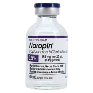 Naropin Injection 0.5% 5mg/mL Preservative Free SDV 30mL 25/Packa...