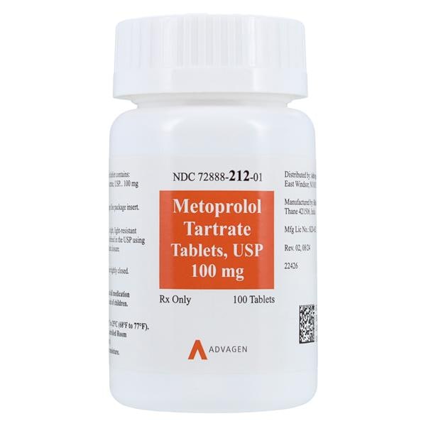 Metoprolol Tartrate 100mg Each