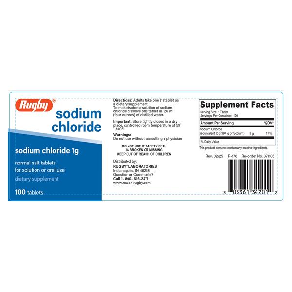 Sodium Chloride Tablets Bottle 100/Bt