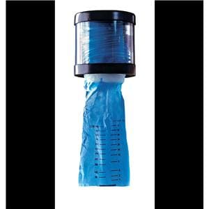 Emesis Bag Dispenser 6.125x6.0625" Black/Clear Plastic Ea