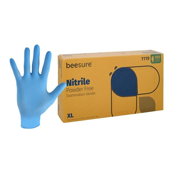 Nitrile Exam Gloves X-Large Light Blue Non-Sterile 100/Bx