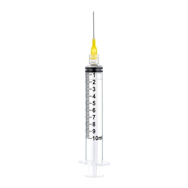 SOL-M Luer Lock Syringe 20gx1" 10mL Non-Safety Low Dead Space 1200/Ca