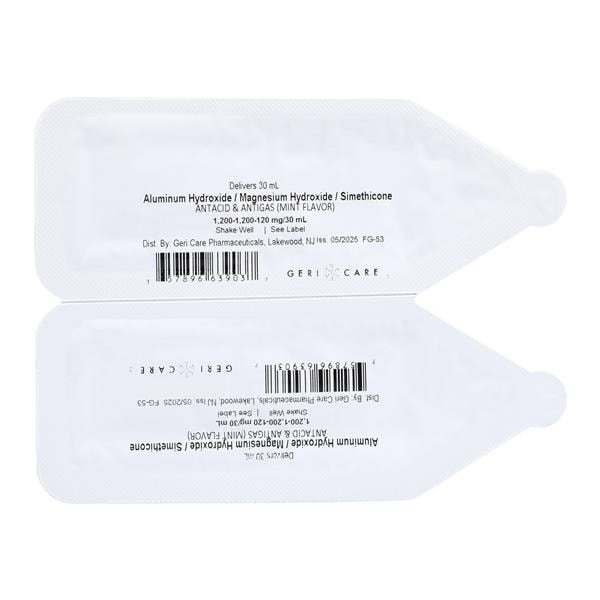 Simethicone Liquid Regular Mint 30mL Unit Dose Cups 10x10/Pk