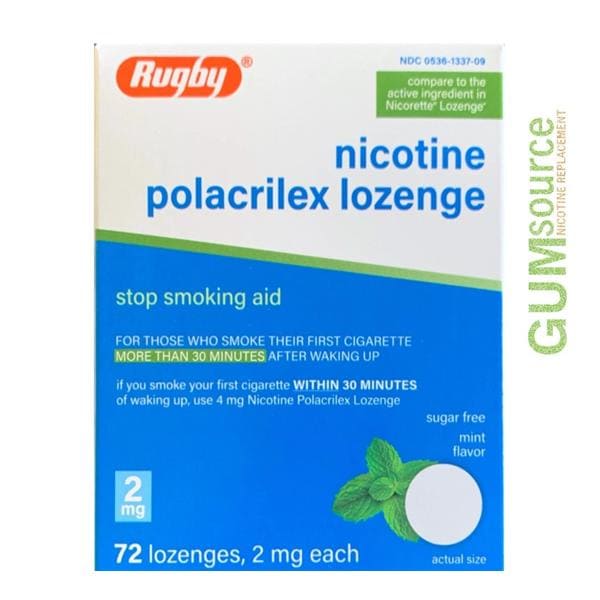 Nicotine Lozenges 2mg Mint Box 72/Pk