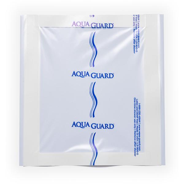 AquaGuard Polyethylene Shower Sheet 9x9" Non-Sterile Self-Adhesive Clear LF