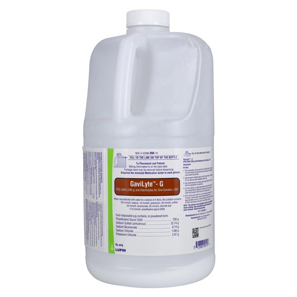 Polyethylene Glycol 3350 Oral Solution 236gm/ds Powder Bottle 4L Each
