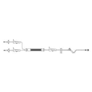 IV Administration Set Needleless Y-Type: Inj St 6 84 10Drp 34mL 50/Ca