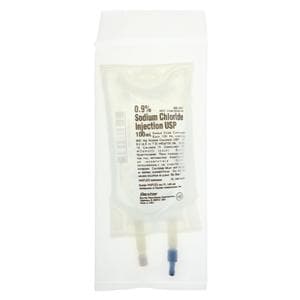 IV Injection Solution Sodium Chloride 0.9% 100mL Viaflex Plastic...