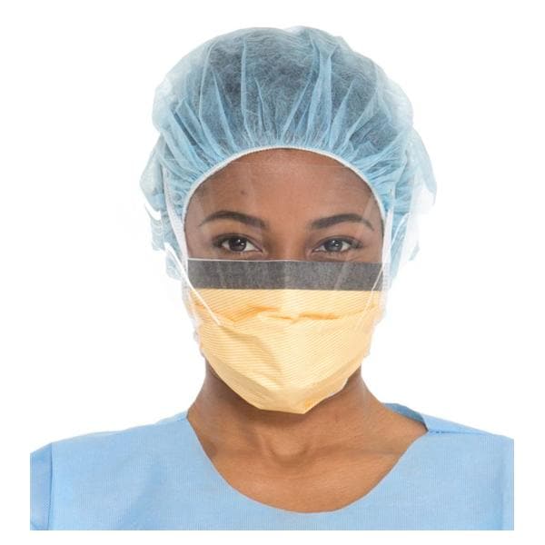 FluidShield Procedure Combination Mask / Shield ASTM Level 3 Anti-Fog Orng 25/Bx, 4 BX/CA